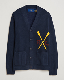  RL Rowing Knitted Cardigan Aviator Navy