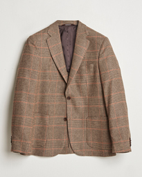  Prince of Wales Tweed Blazer Brown