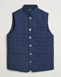  Dressed Mid Layer Twill Gilet Navy