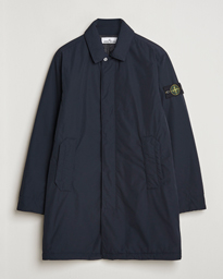  Micro Twill Padded Coat Navy Blue