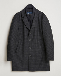  Wool Zip Coat Charcoal