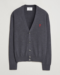  Heart Logo Cardigan Heather Grey