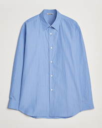  Suvin Cloth Striped Shirt Sax Blue