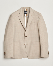  Hanry Wool Checked Blazer Light Beige