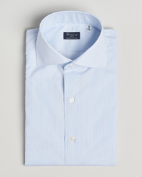  Milano Slim Zephyr Stripe Shirt Light Blue