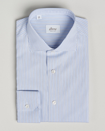  Slim Fit Dress Shirt Blue Stripes