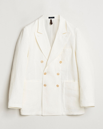  MKIII Linen Games Double Breasted Blazer Ecru