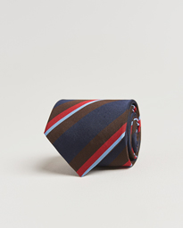  Mogador Stripe Tie Navy