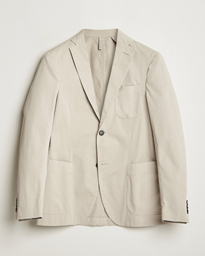  Unconstructed Comfort Cotton Blazer Light Beige