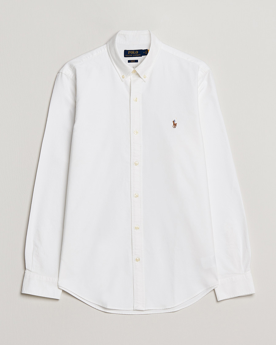 Polo Ralph Lauren Slim Fit Shirt Oxford White Man CareOfCarl