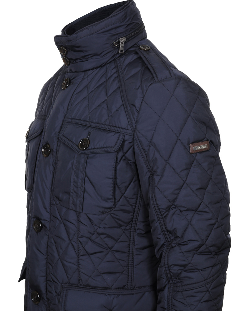 Hackett Holborn Quilted Jacket Navy