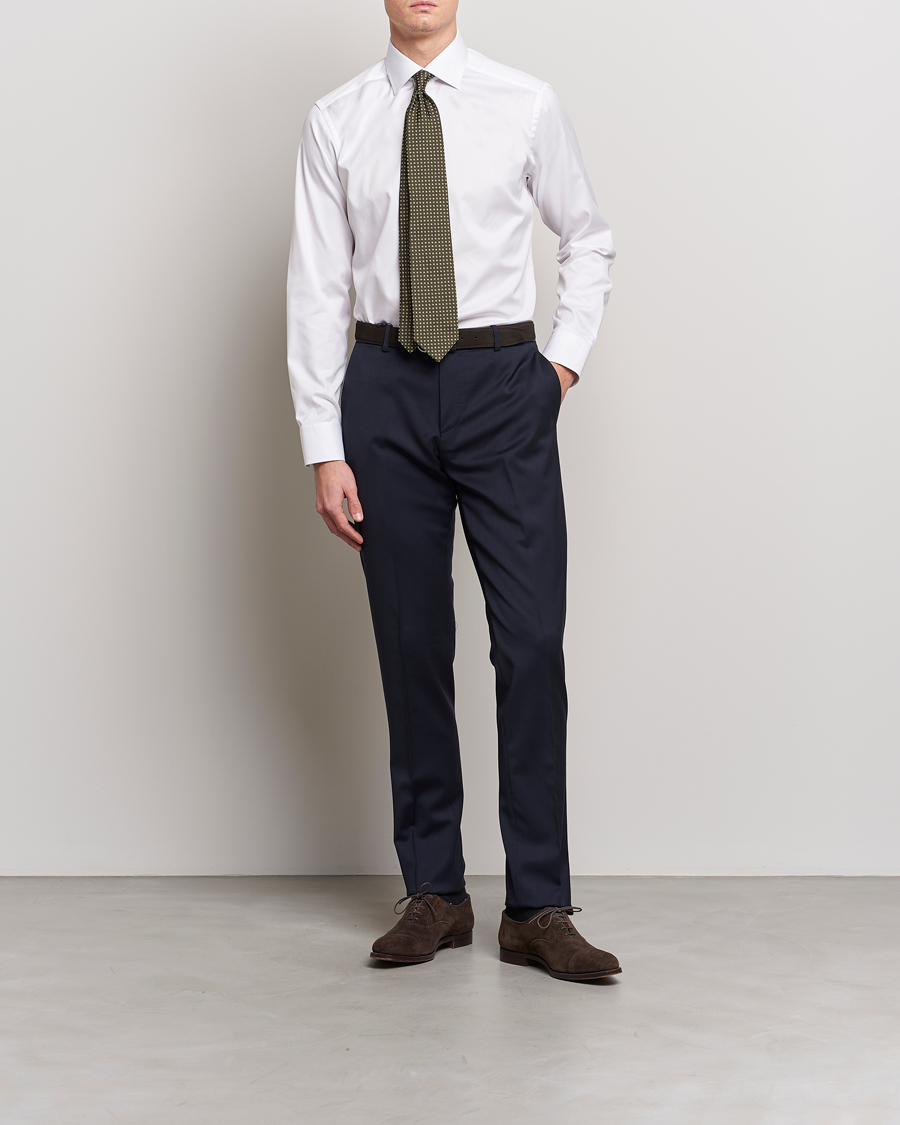 Heren | Business & Beyond - Formal | Eton | Slim Fit Shirt White