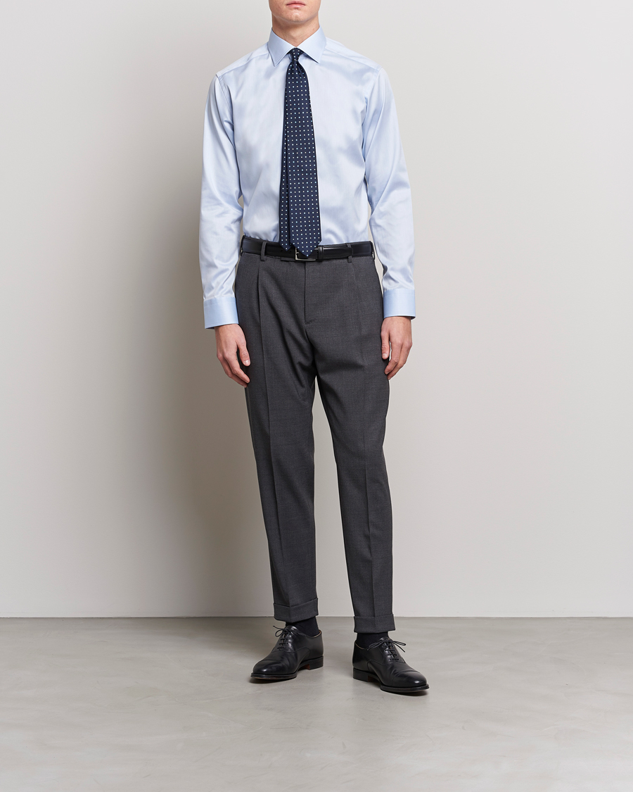 Heren | Business & Beyond - Formal | Eton | Slim Fit Shirt Blue