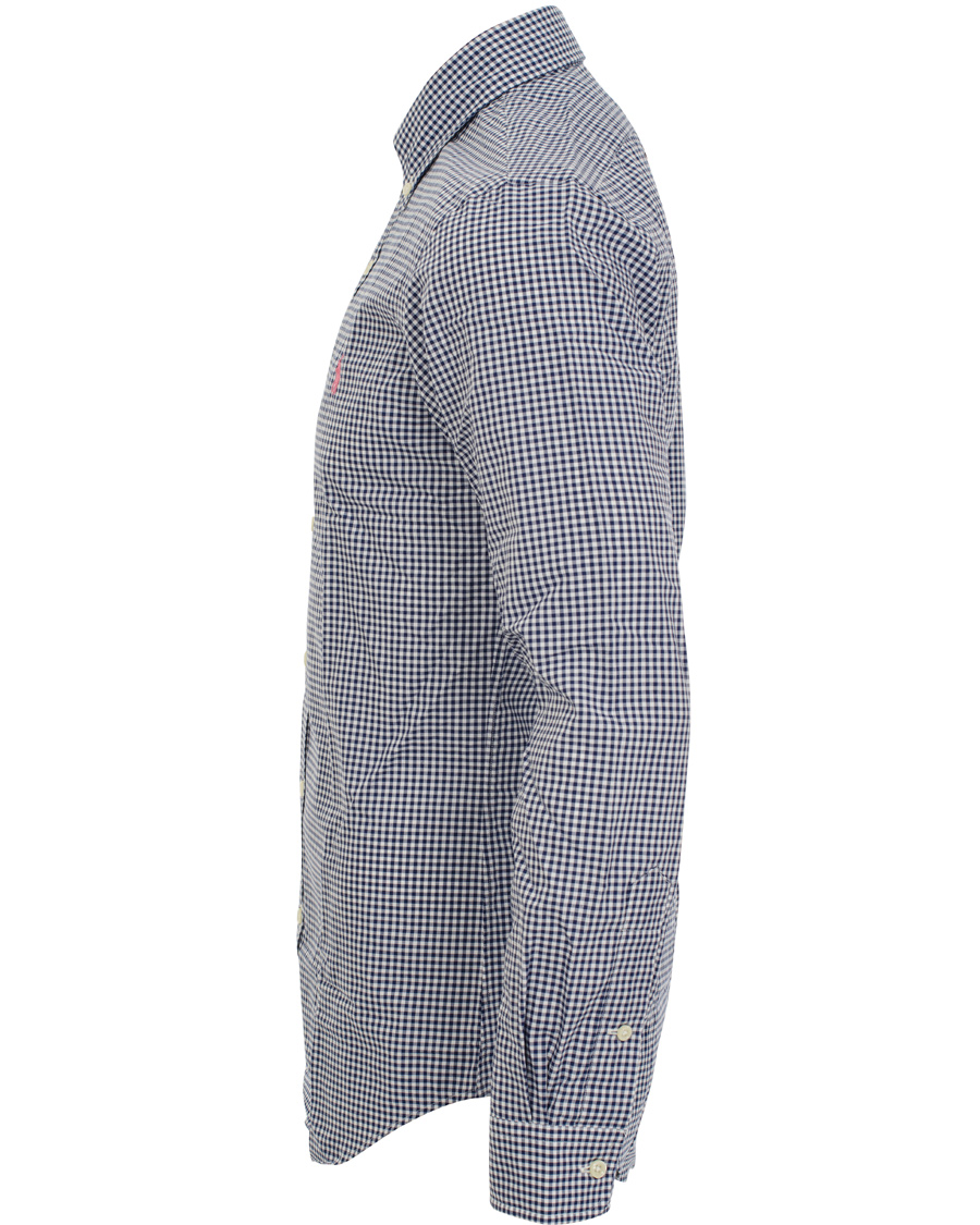 Heren | Overhemden | Polo Ralph Lauren | Slim Fit Poplin Check Shirt Navy