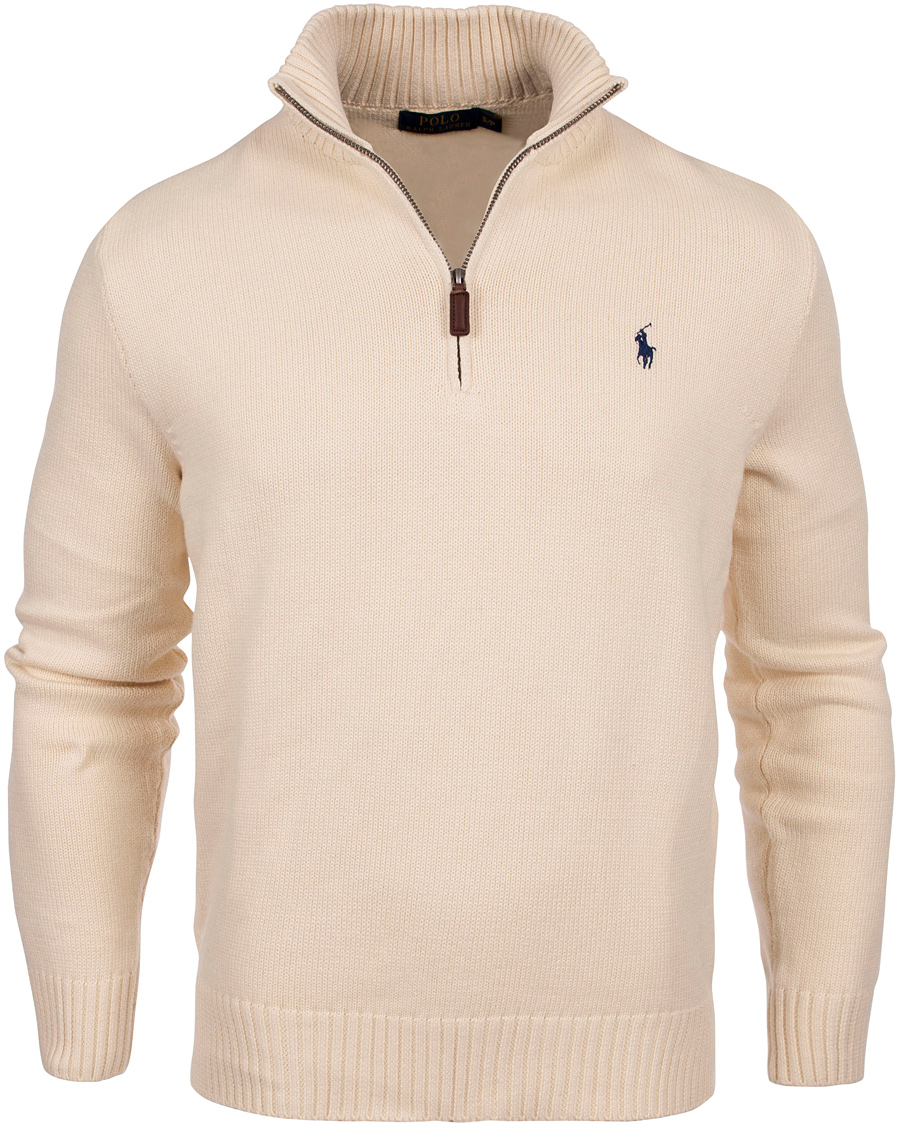 Heren | Truien | Polo Ralph Lauren | Cotton Half Zip Antique Cream