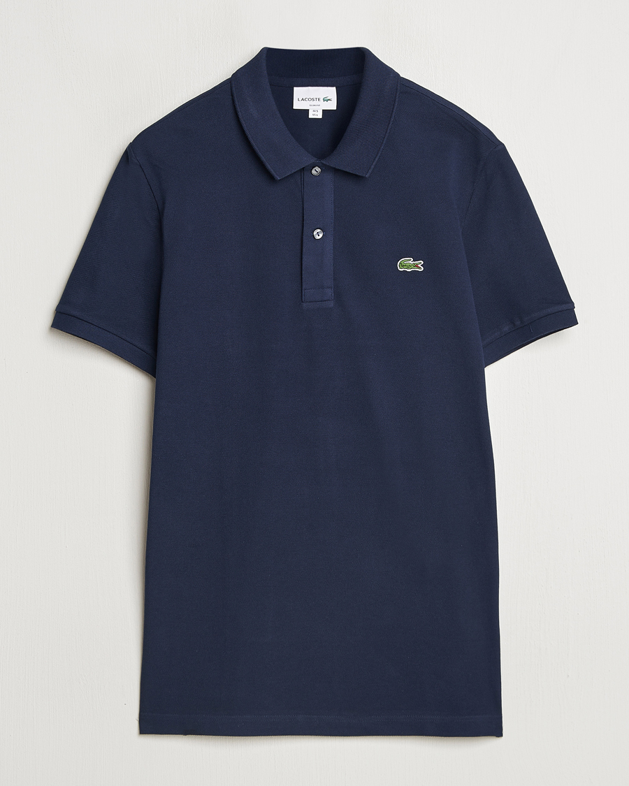 Lacoste Slim Fit Polo Pike Navy Blue Man CareOfCarl