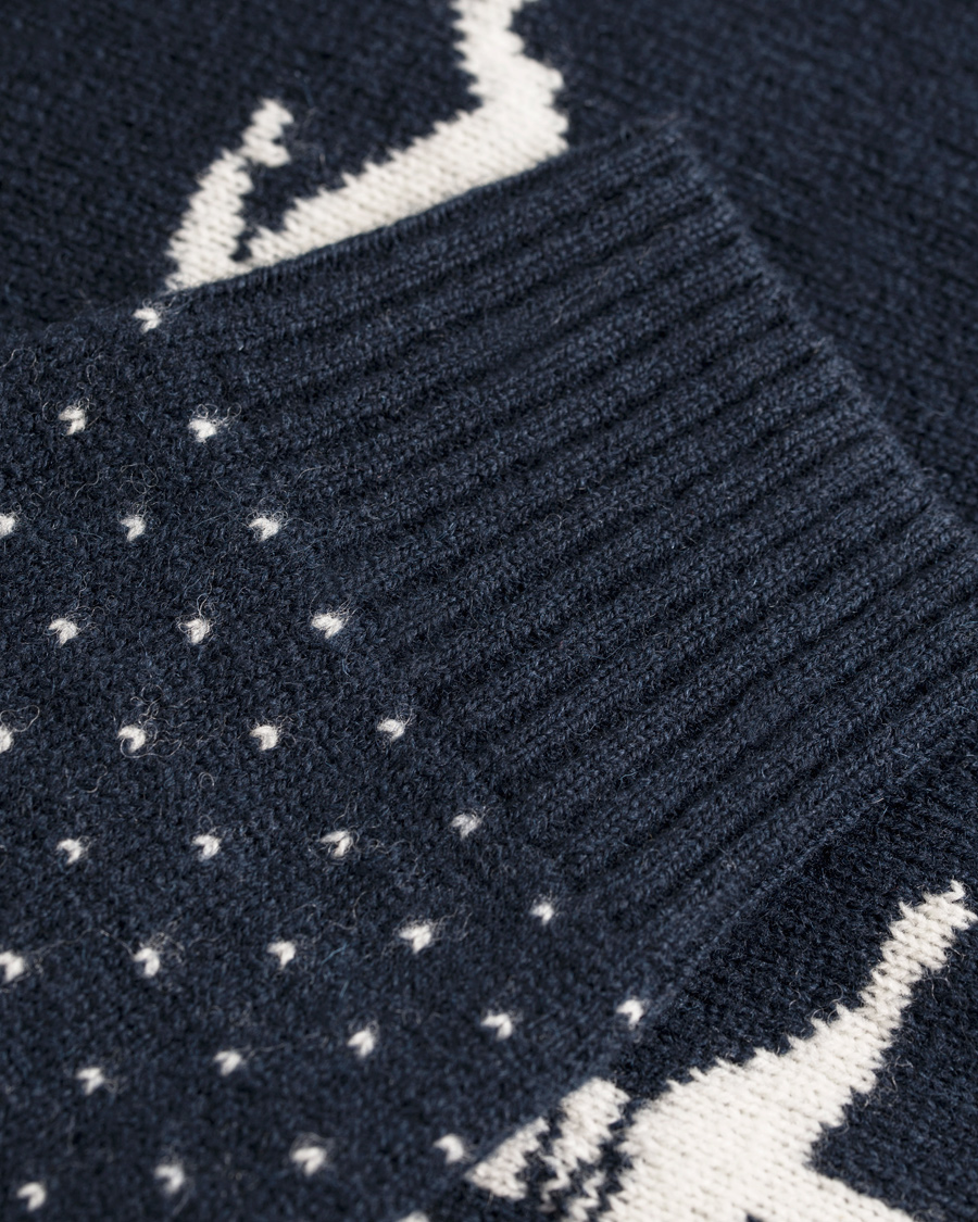 Heren | Truien | GANT | Snowball Lambswool Crew Evening Blue