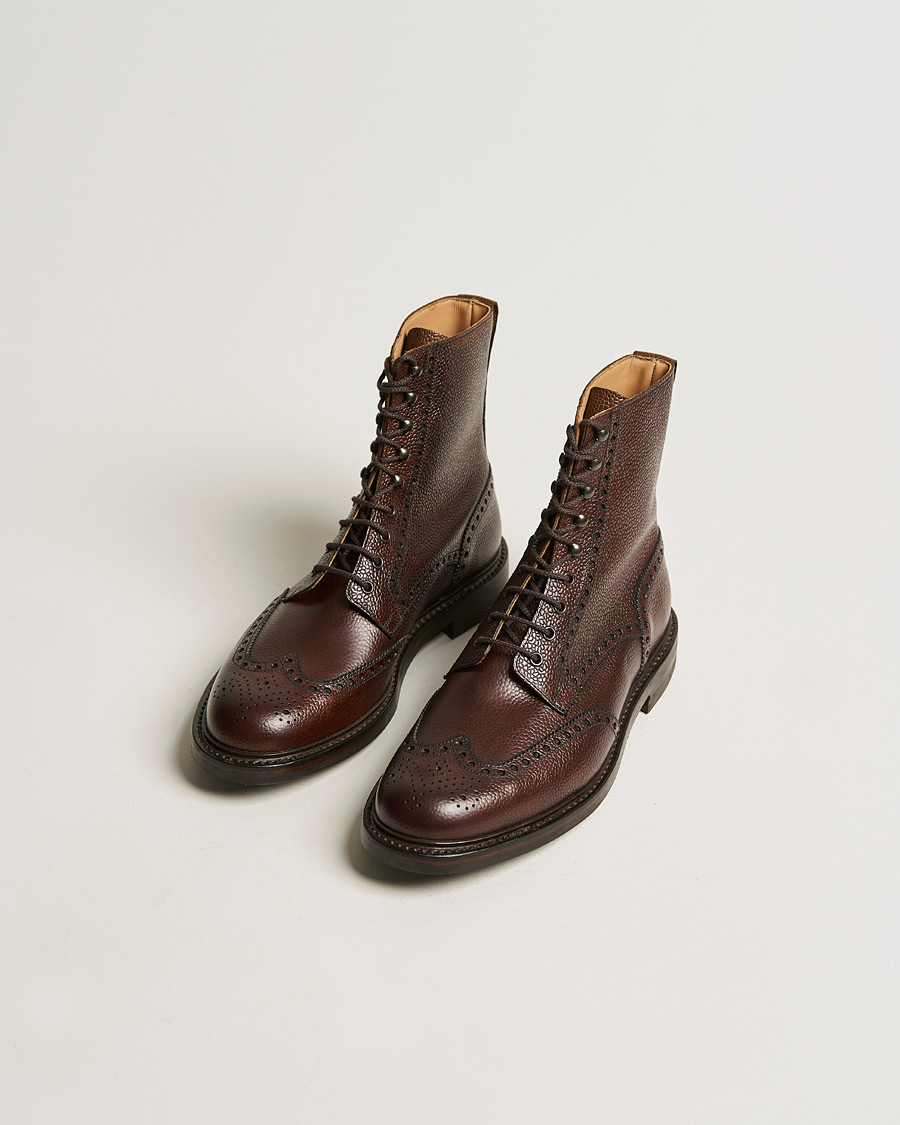 Heren | Handgemaakte schoenen | Crockett & Jones | Islay Boot Dark Brown Grained Calf