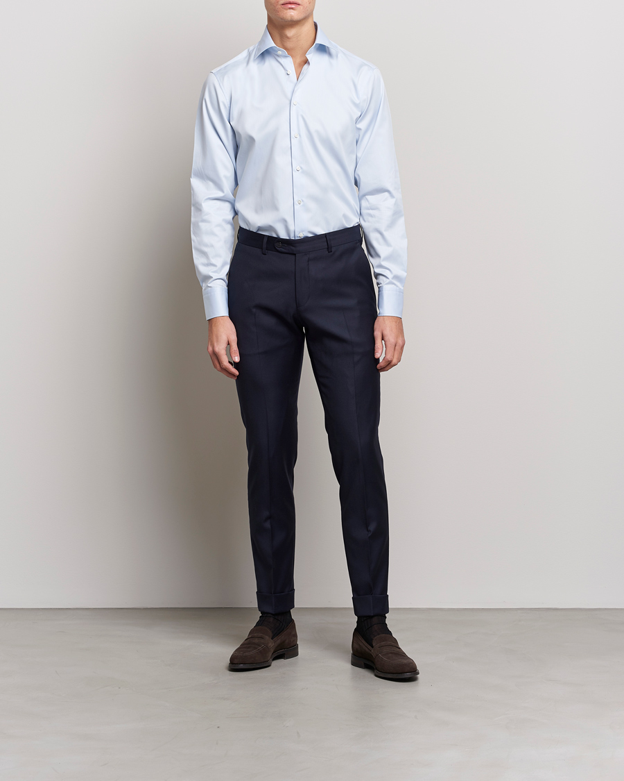 Heren |  | Stenströms | Fitted Body Shirt Blue