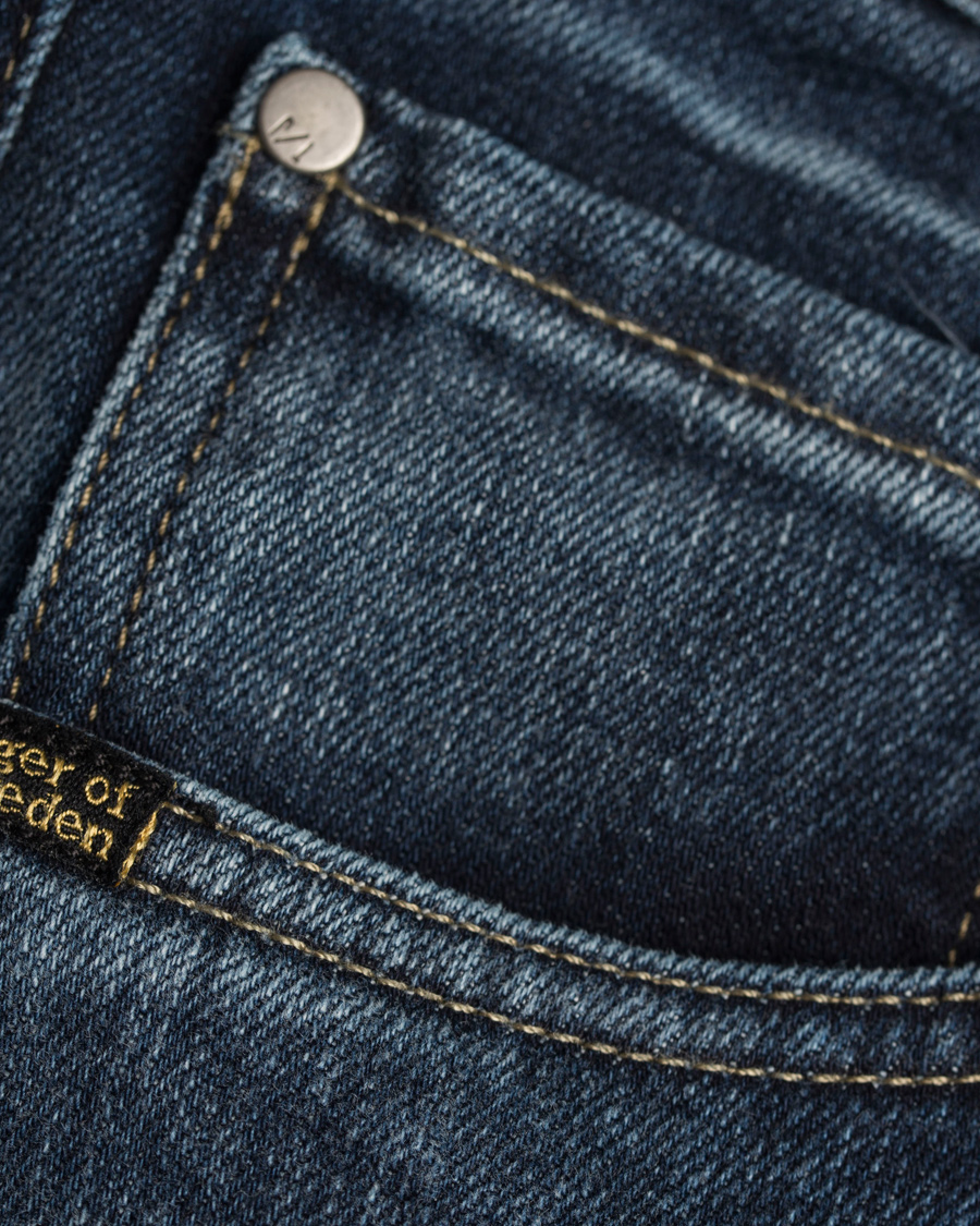 Heren | Jeans | Tiger of Sweden Jeans | Sharp Bang Jeans Washed Blue
