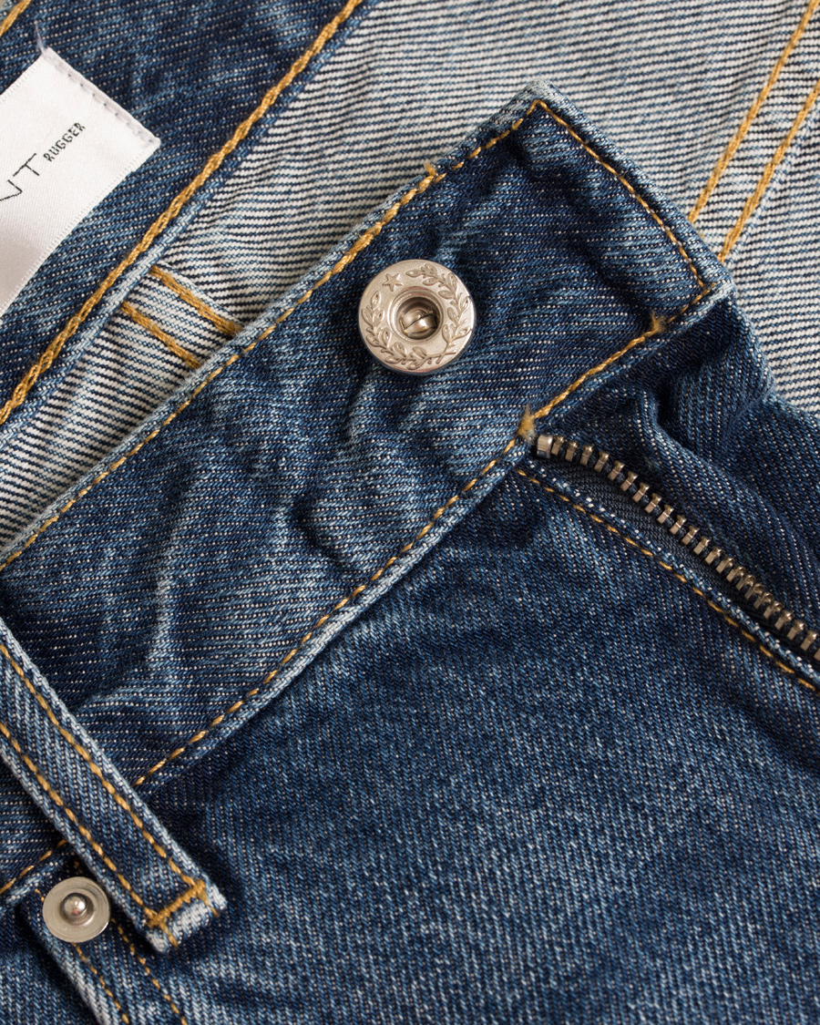 Heren | Jeans | GANT Rugger | The Jim Relaxed Fit Jeans Mid Blue