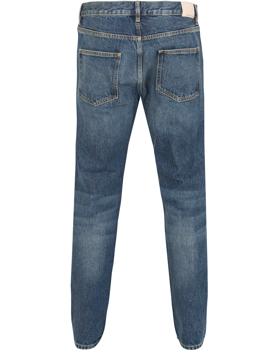 Heren | Jeans | GANT Rugger | The Jim Relaxed Fit Jeans Mid Blue