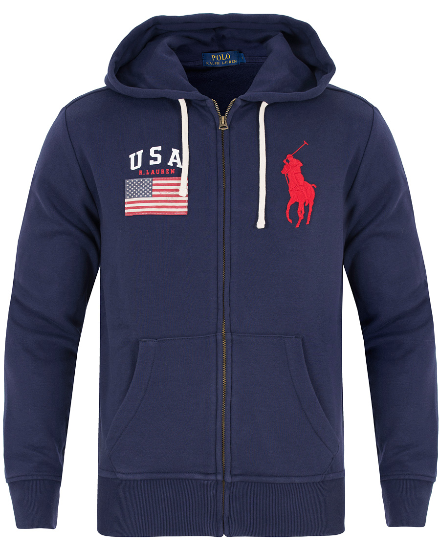 Heren | Truien | Polo Ralph Lauren | USA Full Zip Hoodie French Navy