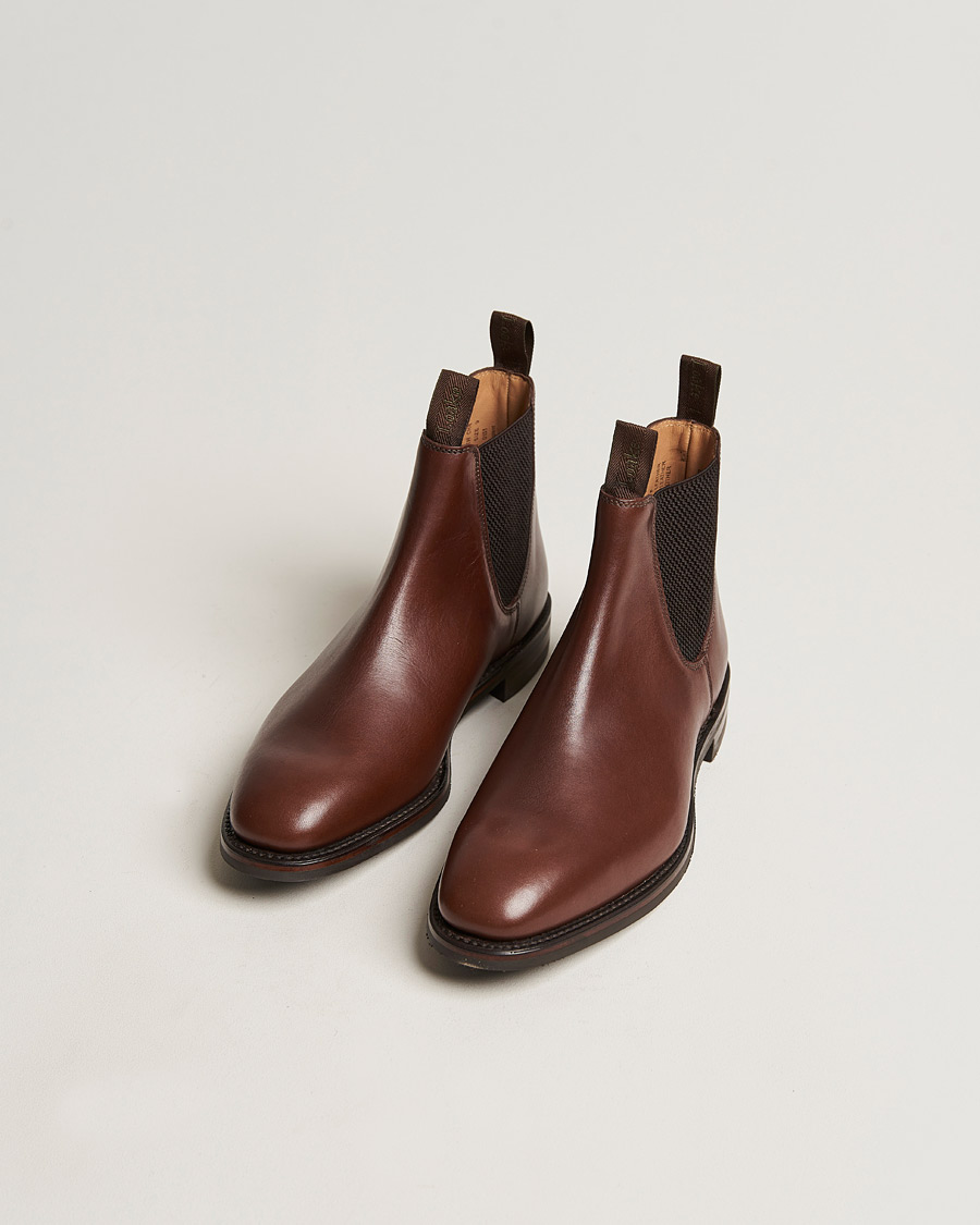 Heren |  | Loake 1880 | Chatsworth Chelsea Boot Brown Waxy Leather