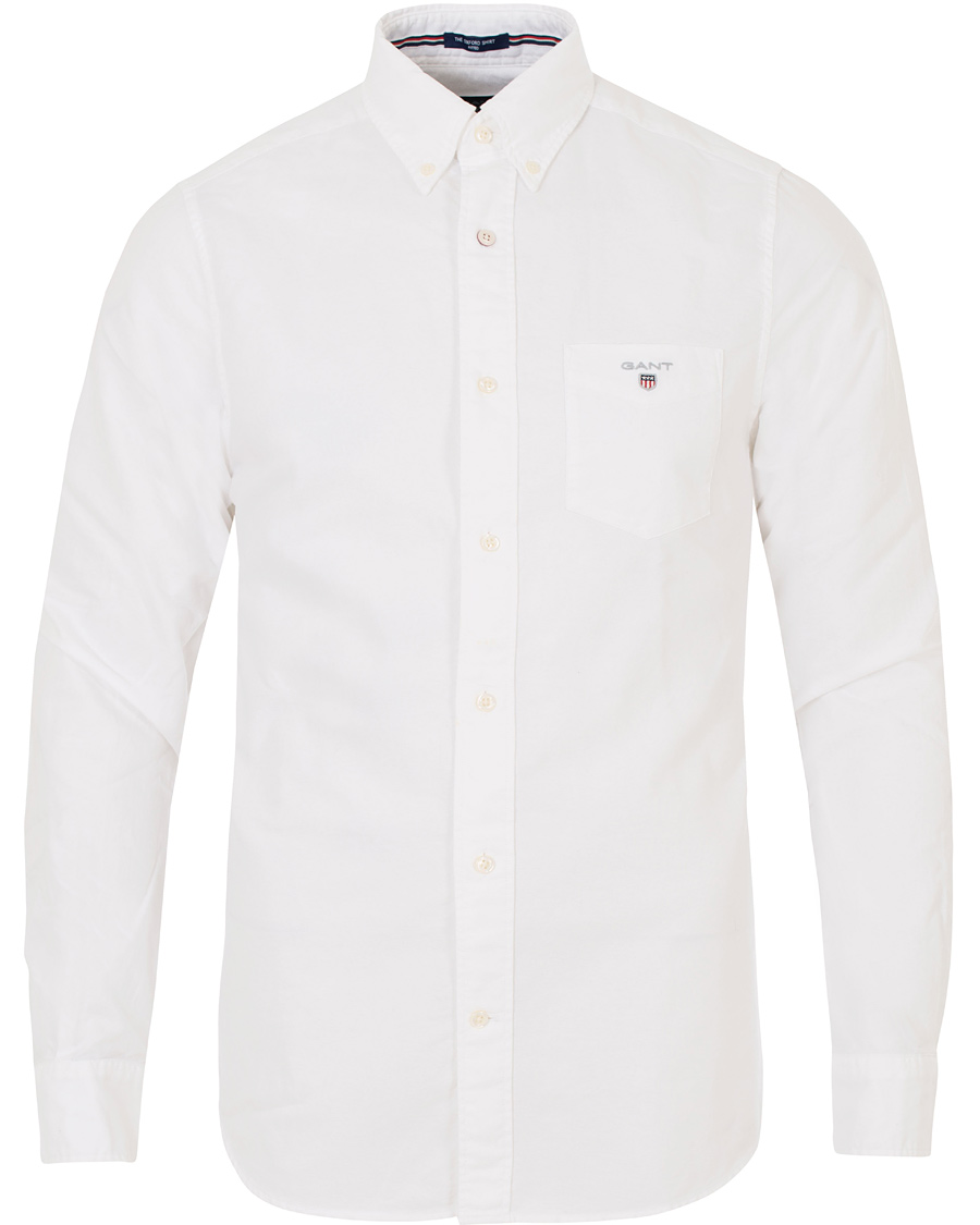 Heren | Overhemden | GANT | The Oxford Shirt Fitted Body White