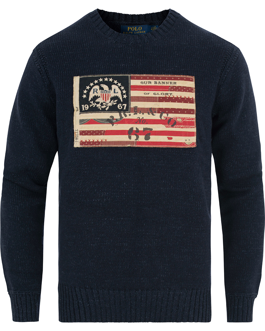 Heren | Truien | Polo Ralph Lauren | Flag Cotton Crew Neck Summer Navy
