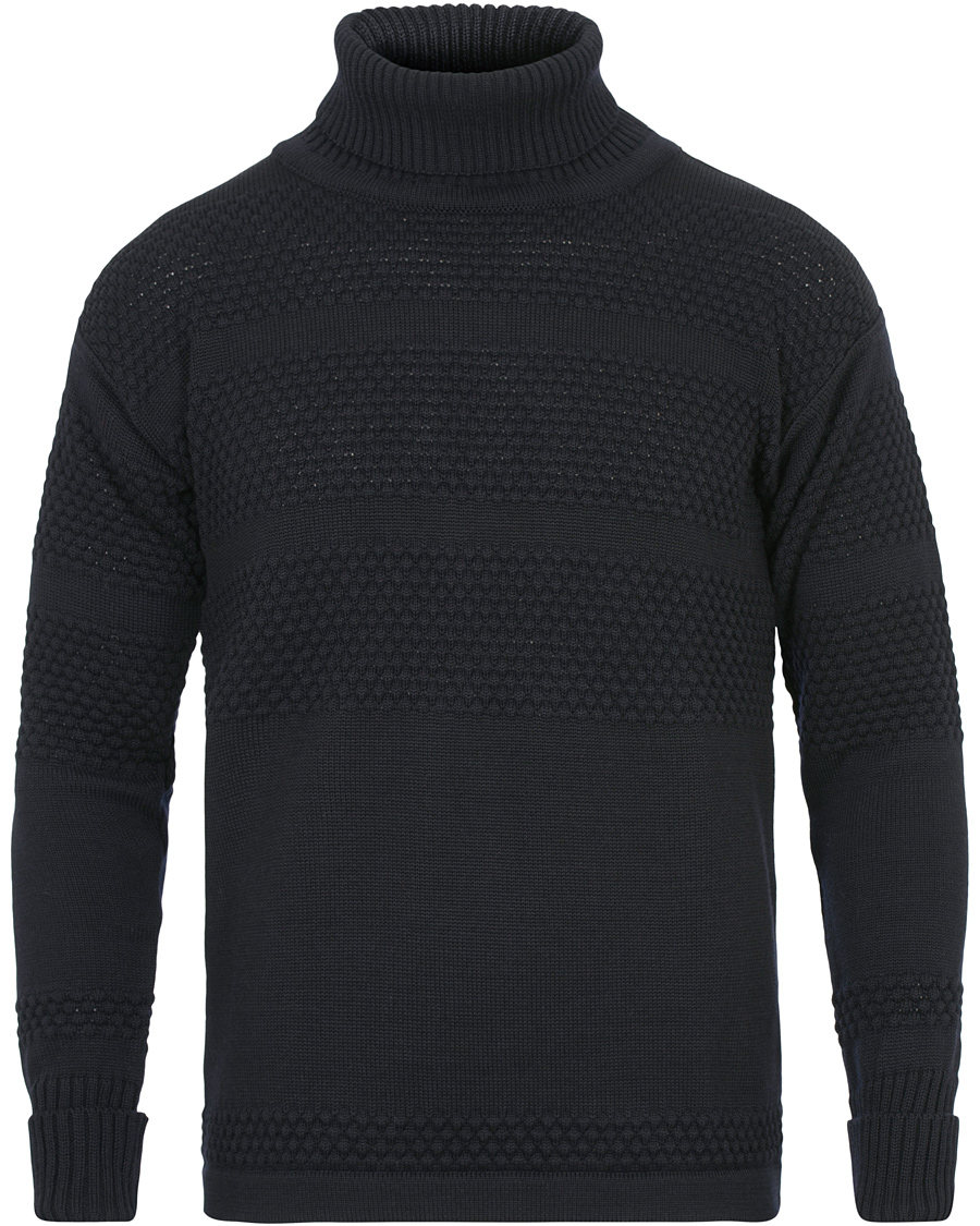 Heren | Truien | S.N.S. Herning | Fisherman Sweater Navy Blue