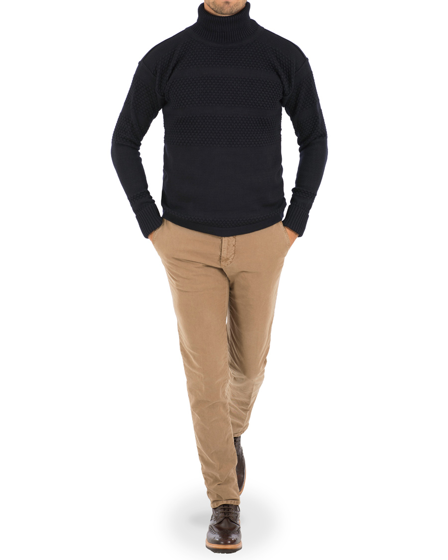 Heren | Truien | S.N.S. Herning | Fisherman Sweater Navy Blue