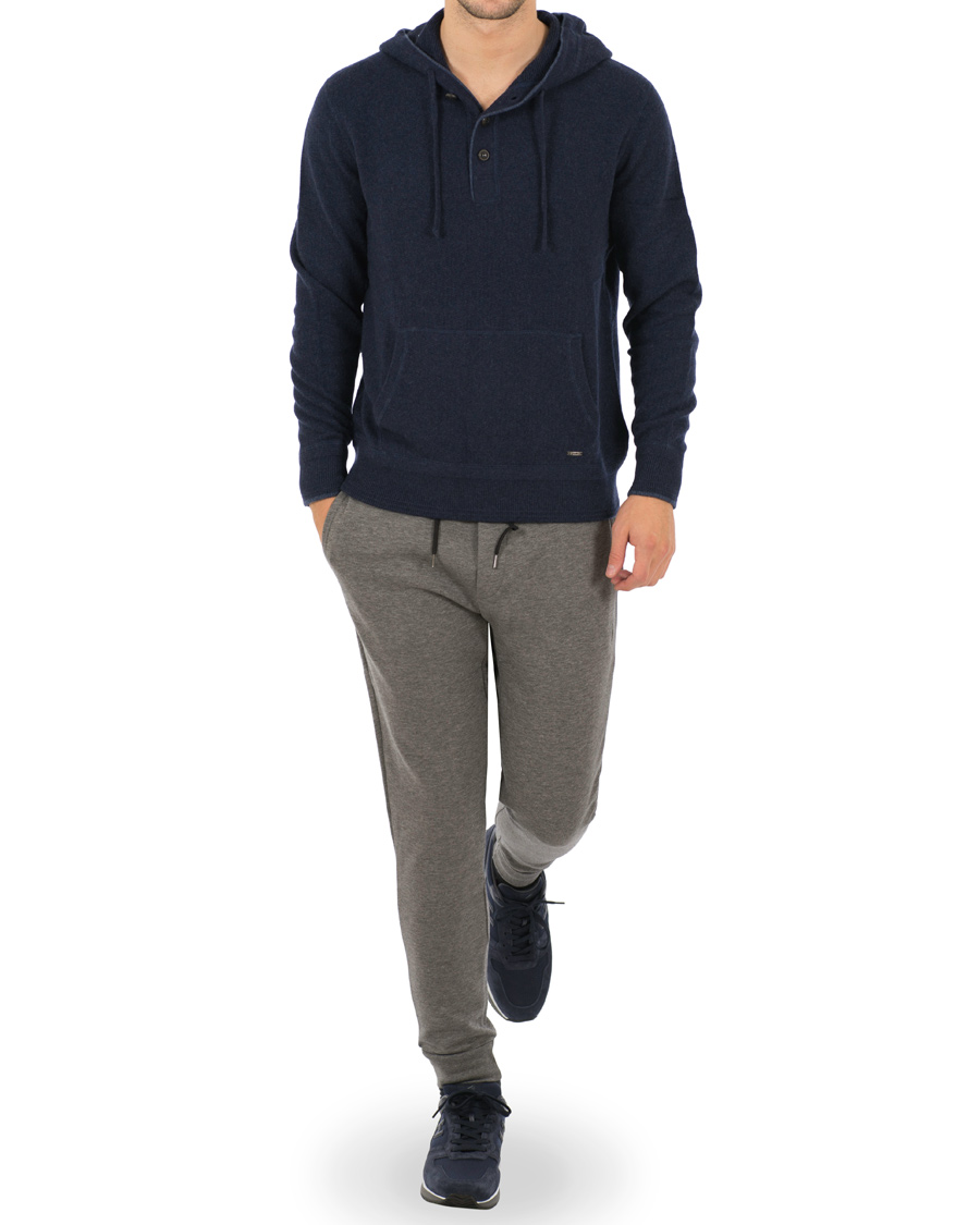 Heren | Truien | Polo Ralph Lauren | Half Button Hoodie Navy