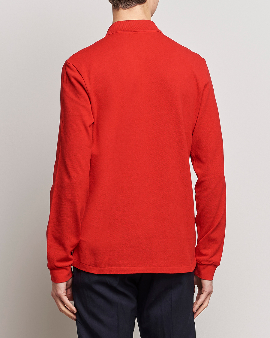 Heren |  | Lacoste | Long Sleeve Polo Red
