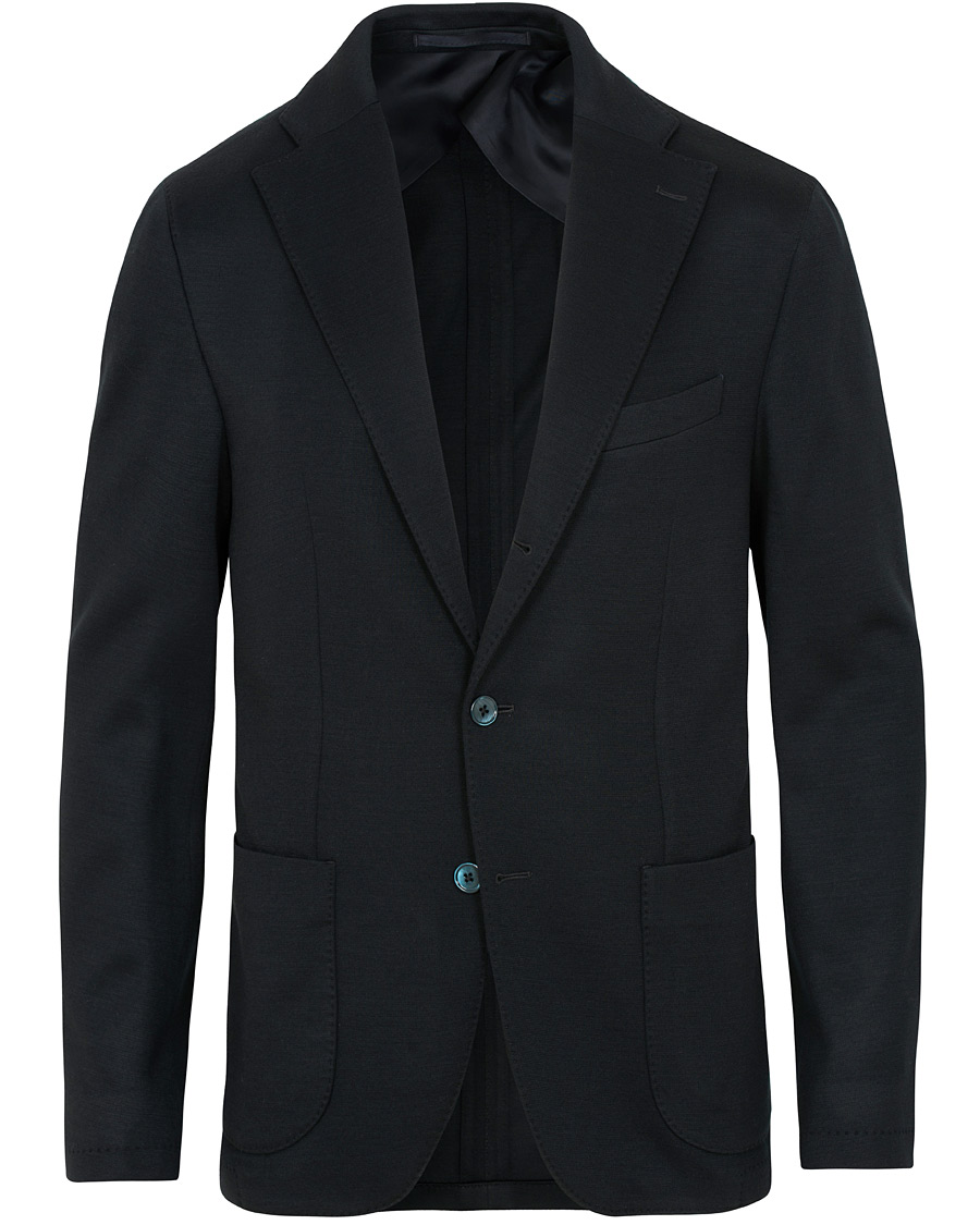 Heren | Blazers | Stenströms | Jersey Patch Pocket Blazer Navy
