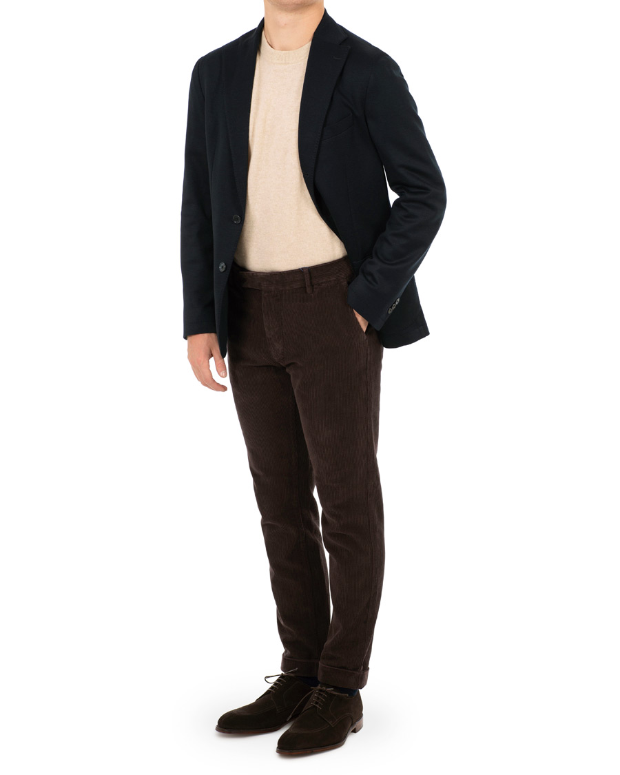 Heren | Blazers | Stenströms | Jersey Patch Pocket Blazer Navy