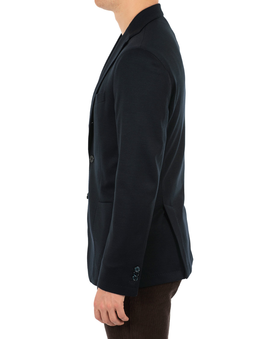 Heren | Blazers | Stenströms | Jersey Patch Pocket Blazer Navy