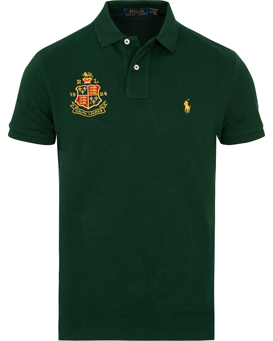 Heren | Polo's | Polo Ralph Lauren | Custom Slim Fit Crest Polo College Green