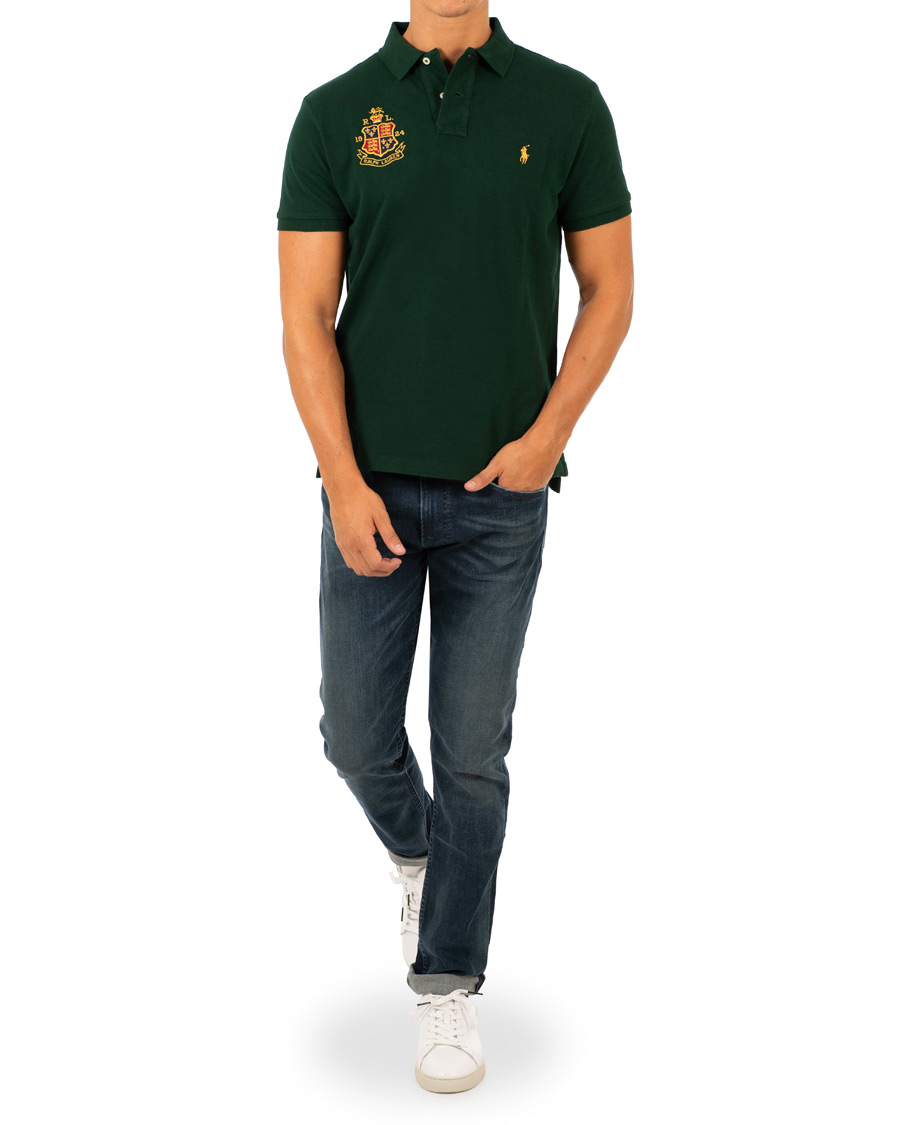 Heren | Polo's | Polo Ralph Lauren | Custom Slim Fit Crest Polo College Green