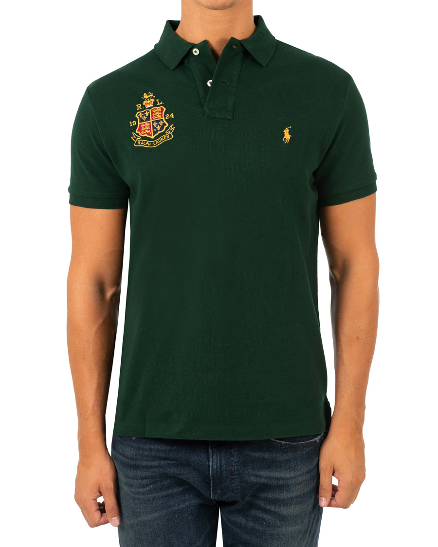 Heren | Polo's | Polo Ralph Lauren | Custom Slim Fit Crest Polo College Green