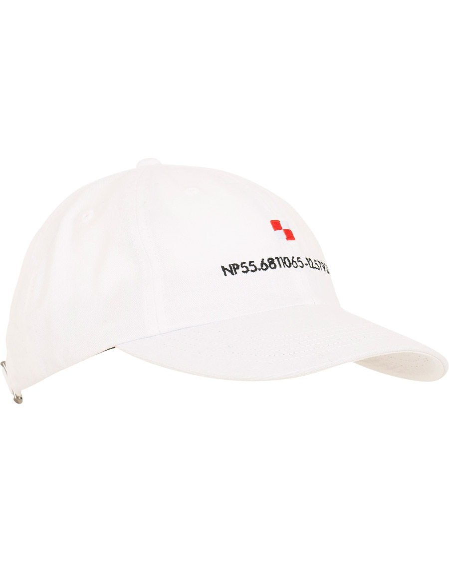 Heren | Norse Projects Coordinates Sport Cap White | Norse Projects | Coordinates Sport Cap White