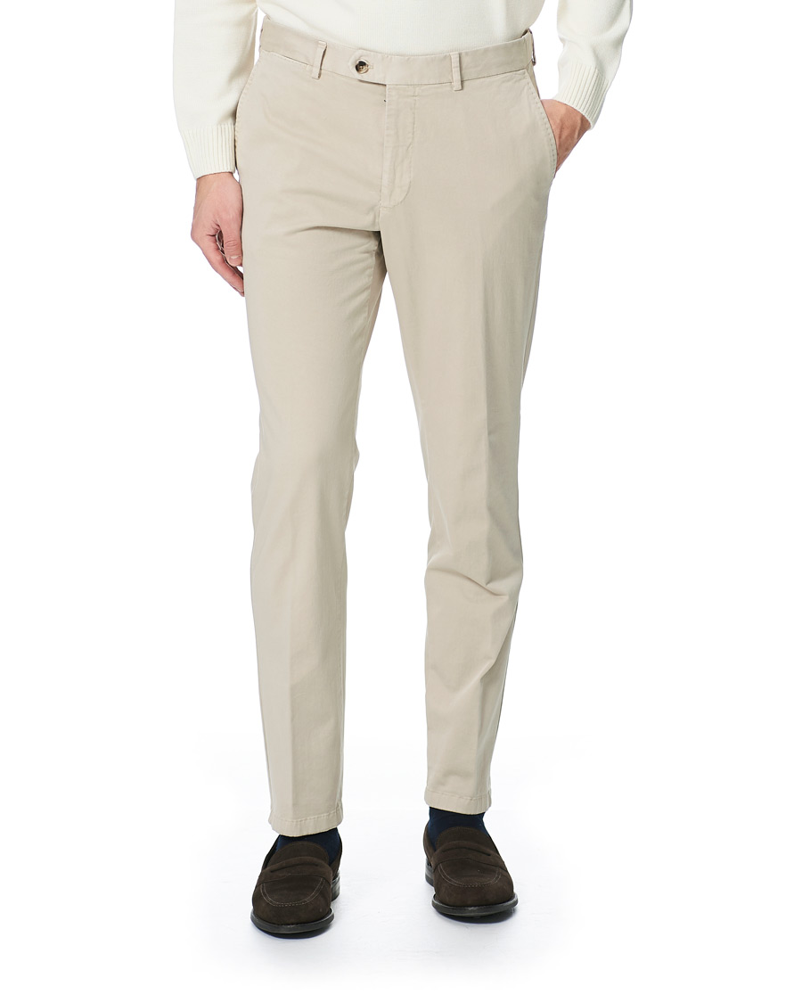 Heren | Broeken | Oscar Jacobson | Danwick Side Adjusters Chino Beige