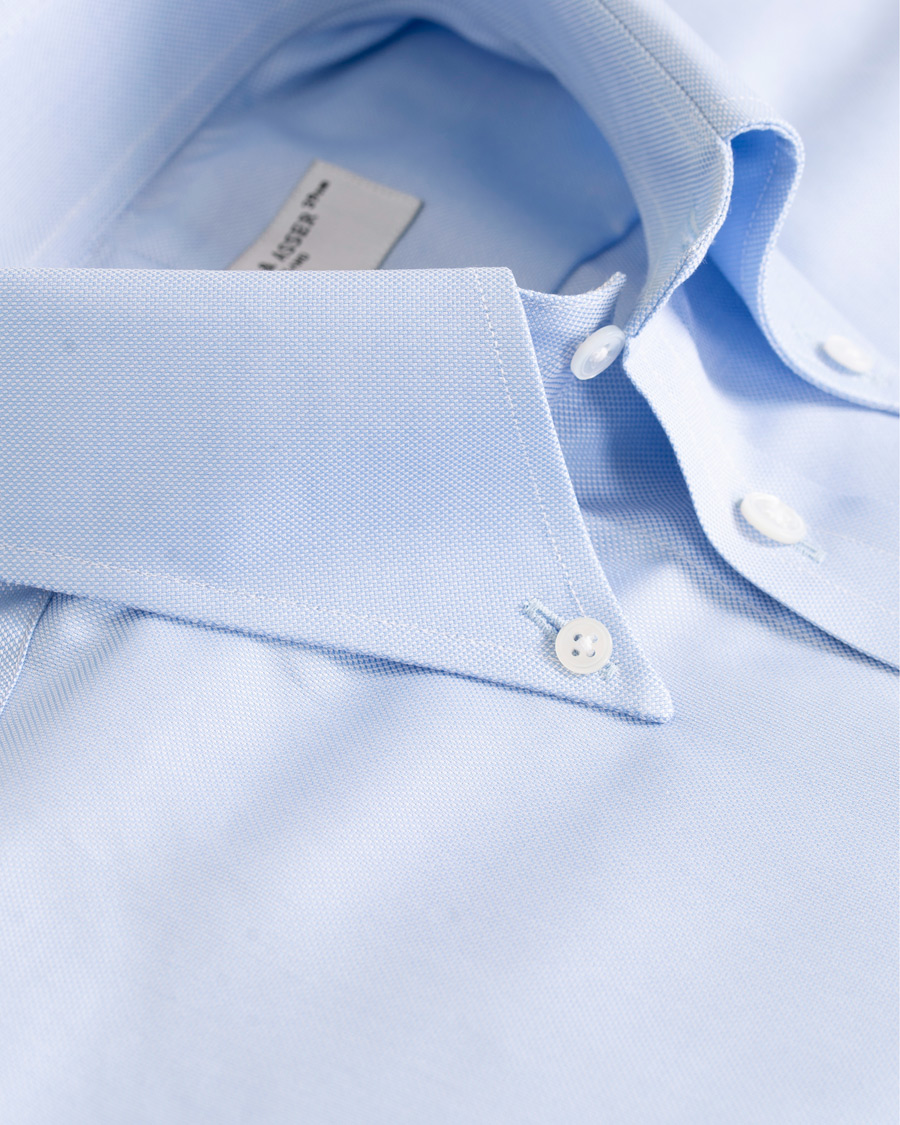 Heren | Overhemden | Turnbull & Asser | Regular Fit Oxford Button Down Shirt Light Blue