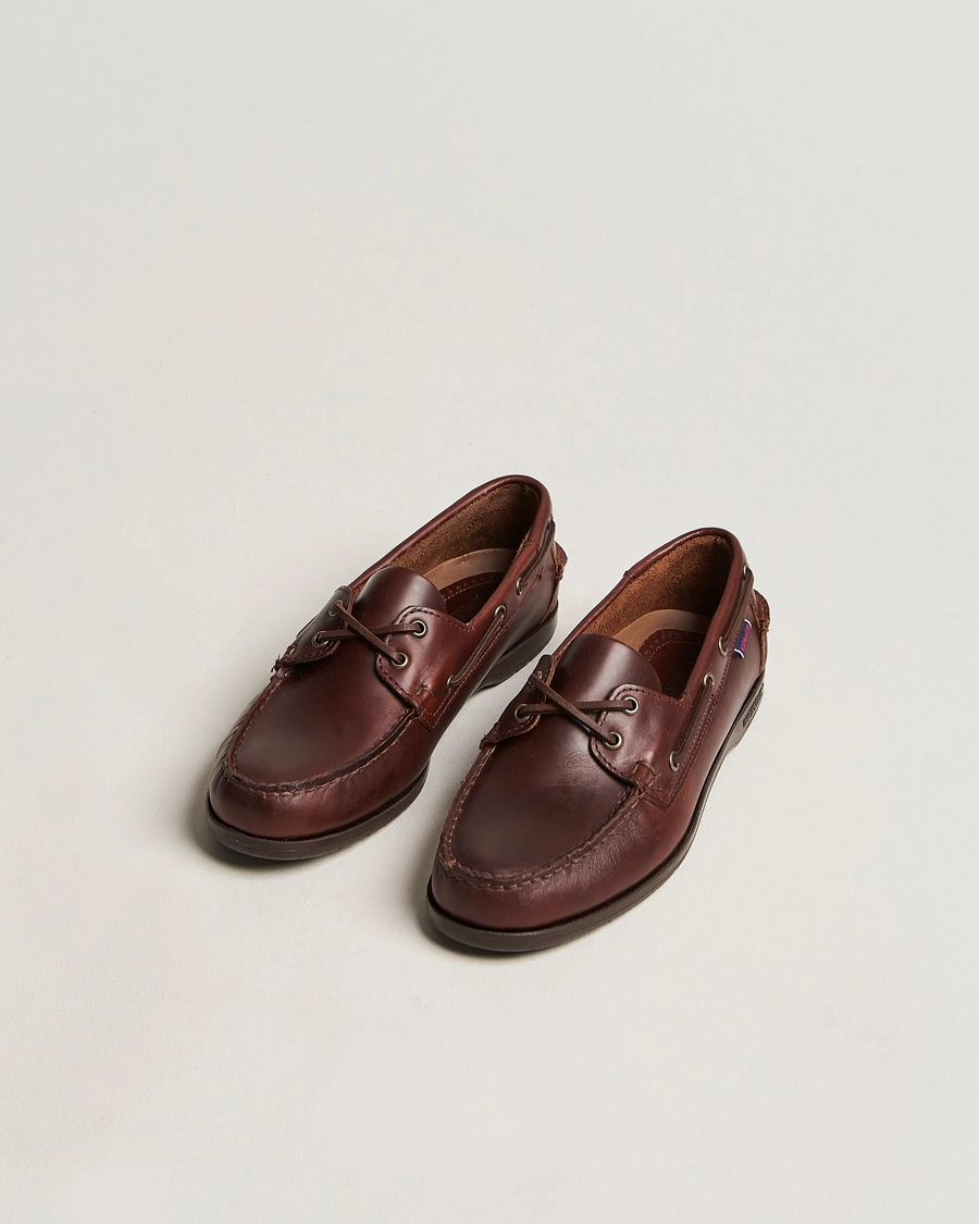 Heren |  | Sebago | Endeavor Oiled Leather Boat Shoe Brown