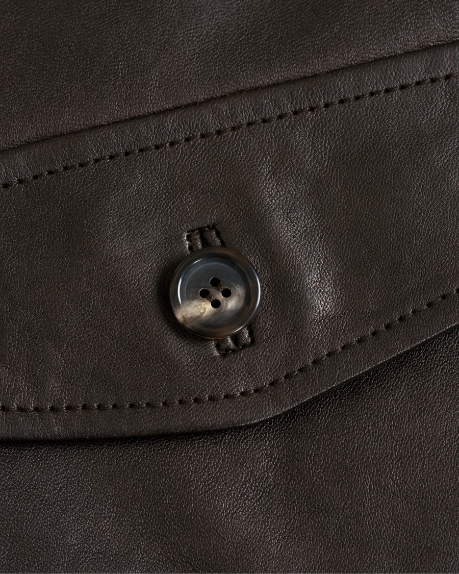 Heren | Jassen | Brooks Brothers | Aviator Shearling Bomber Jacket Vintage Brown
