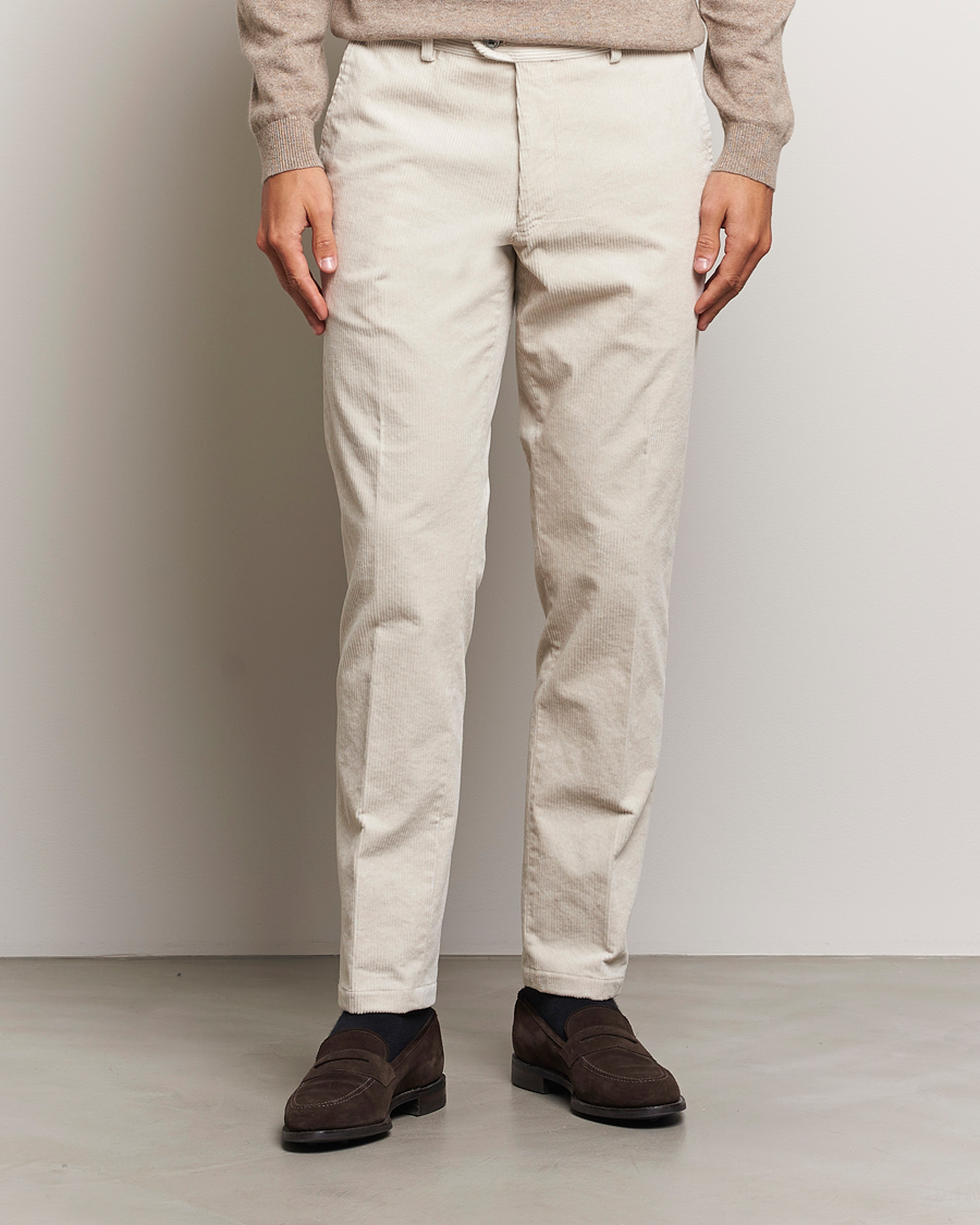 Heren |  | Oscar Jacobson | Denz Corduroy Trousers White