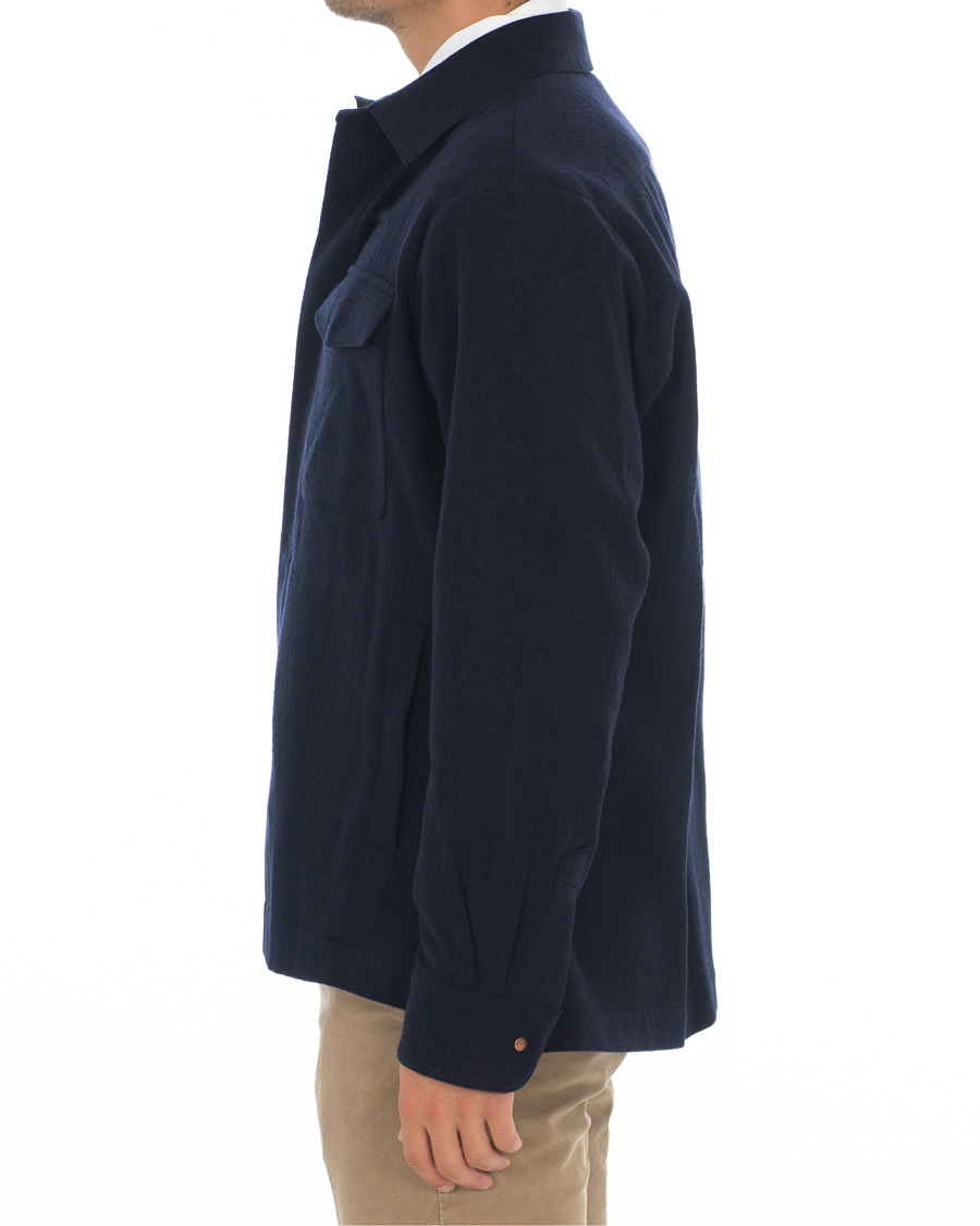 Heren | Overhemden | Private White V.C. | The CPO Wool Shirt Jacket Navy