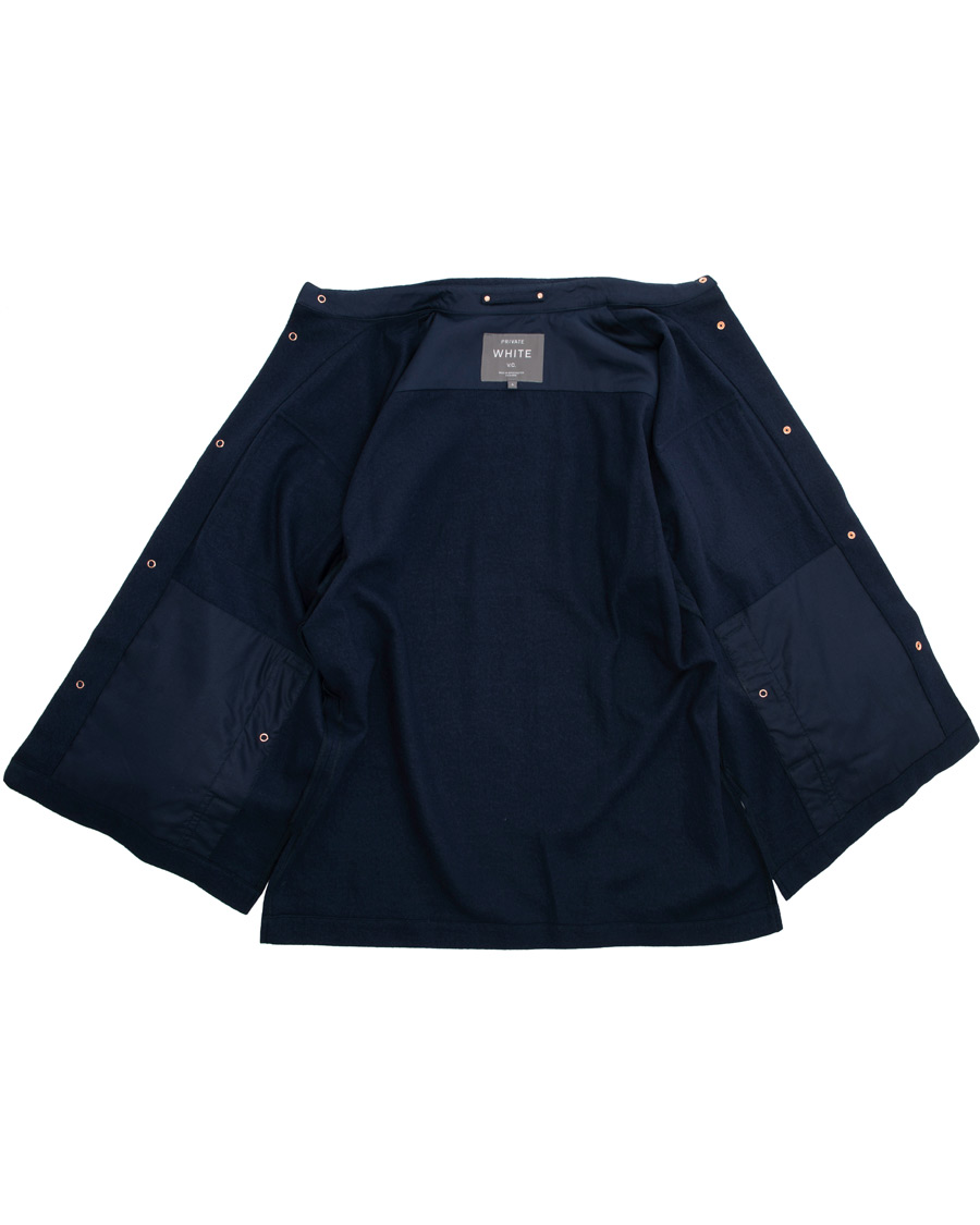 Heren | Overhemden | Private White V.C. | The CPO Wool Shirt Jacket Navy
