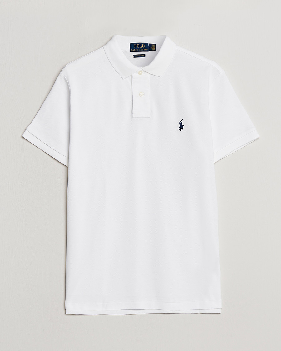 Polo Ralph Lauren Custom Slim Fit Polo White Man CareOfCarl