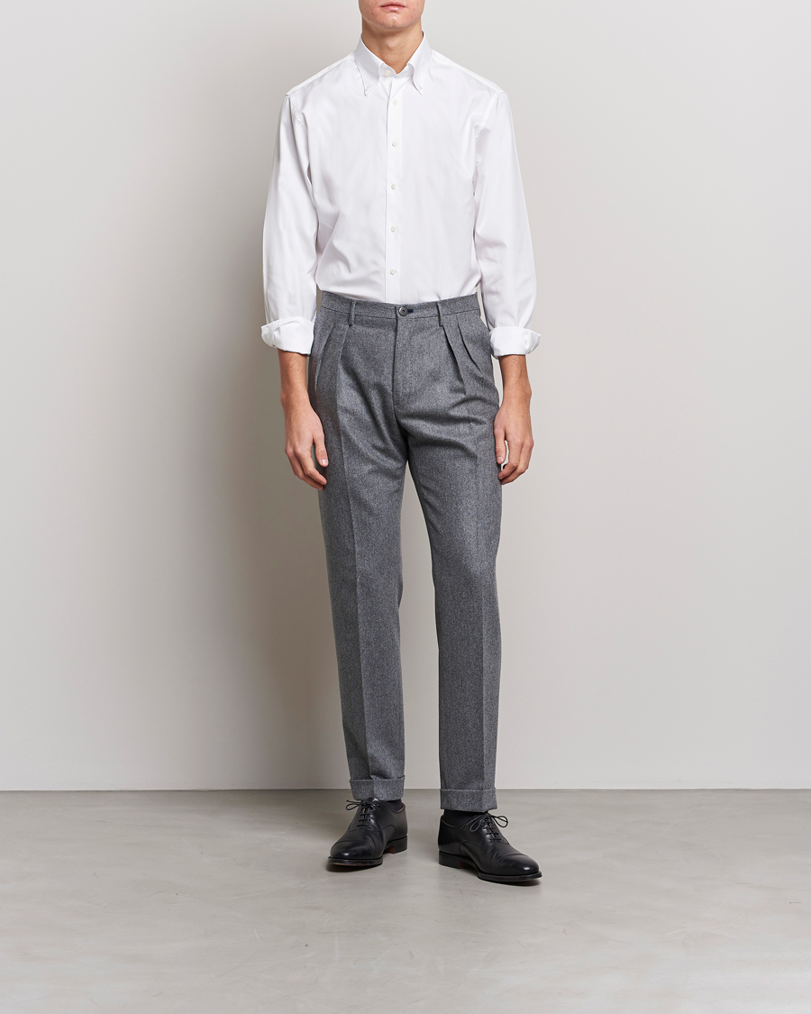 Heren | Stenströms | Stenströms | Fitted Body Button Down Shirt White